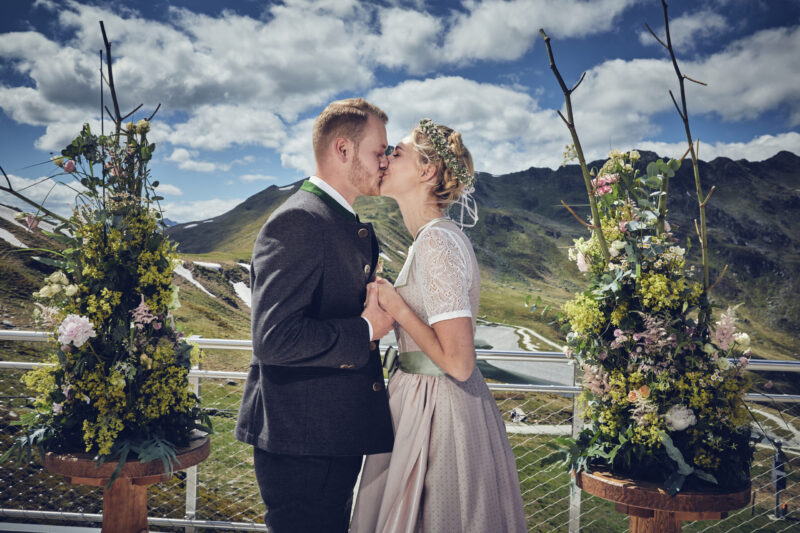 Ein Elopement in den Bergen - heiraten zu Zweit